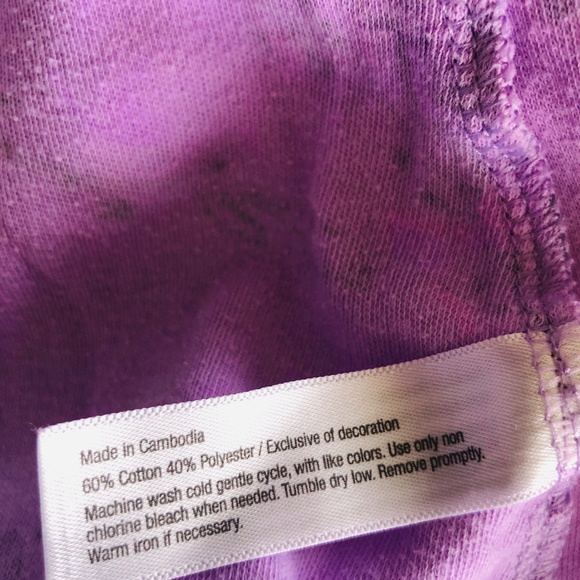 Nightgown Pullover Purple Floral Scoop Neck Long Sleeves CELESTIAL DREAMS - Picture 10 of 11